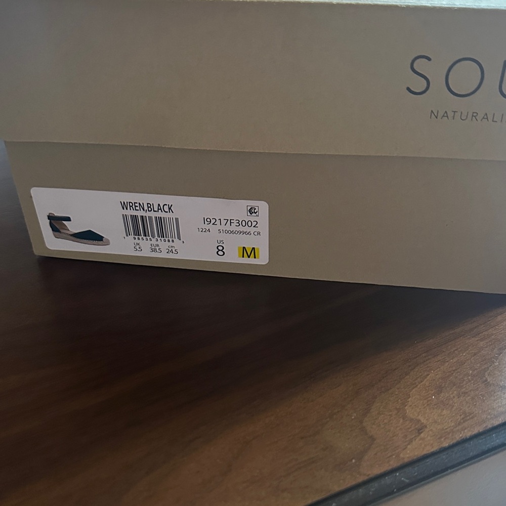 SOUL Naturalizer Black Espadrilles